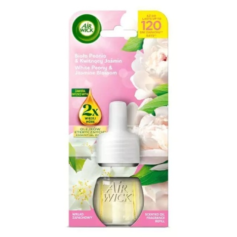 AIR WICK odświeżacz Elektryczny Biała Peonia Kwitnący Jaśmin wkład 19 ml 18208