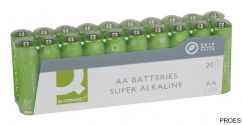 Baterie super-alkaliczne Q-CONNECT AA, LR06, 1,5V, 20szt. KF10848