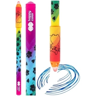 Długopis wymazywalny Miaow!, 0.5 mm, niebieski, Happy Color