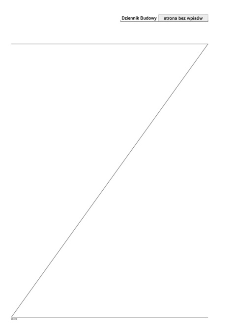 Dziennik budowy A4, 20 stron offset, 10-603-S11 DOTTS
