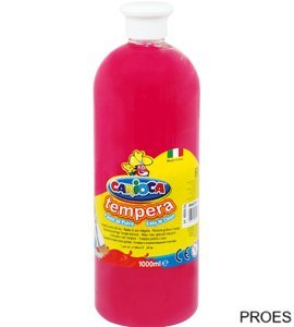 Farba tempera 1000 ml, różowy ciemny CARIOCA 170-1865/170-26-41 (X)