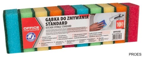 Gąbka do zmywania Standard, 10szt., mix kolorów, typu OFFICE PRODUCTS 22035612-99