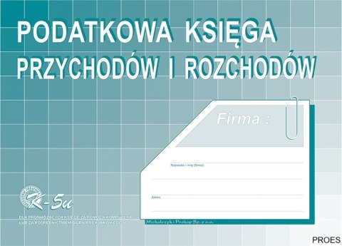 K-5U Podatkowa księga przychodów i rozchodów (komputerowa) A4 MICHALCZYK K-5U Podatkowa księga przychodów i rozchodów (komputerowa) A4 MICHALCZYK