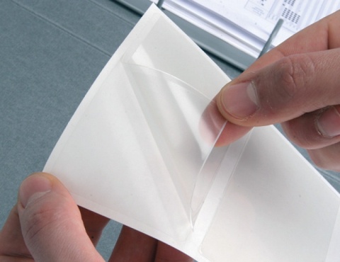 KIESZEŃ SAMOPRZYLEPNA Q-CONNECT, A5, 158X220MM, 10SZT., TRANSPARENTNA KF27052