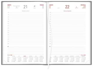 Kalendarz A4 dzienny Aluminium Standard 237 A4DB czarny 2026 WOKÓŁ NAS