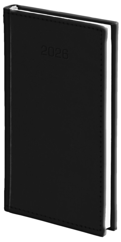 Kalendarz A6 tygodniowy Vivella 216 A6TB czarny 2026 WOKÓŁ NAS