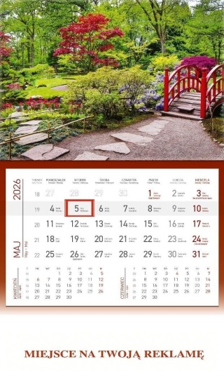 Kalendarz jednodzielny KS056B OGRÓD 2026 WOKÓŁ NAS