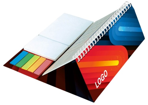 Kalendarz z notesem tygodniowy spiralowany KB044B szary 2026 WOKÓŁ NAS