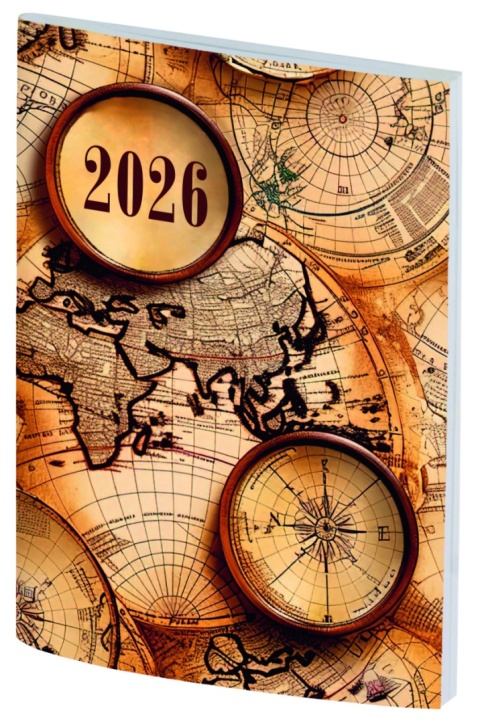 Kalendarzyk kieszonkowy A7 PCV bezbarwny A7040B mix 2026 WOKÓŁ NAS