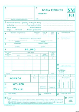 Karta drogowa A5, 80 kartek offset, 10-802-3 DOTTS