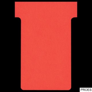 Karteczki T-Card Nobo, rozmiar 2, czerwone 100 szt. 2002003