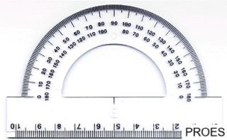Kątomierz 180 stopni DONAU 10 cm, plastikowy