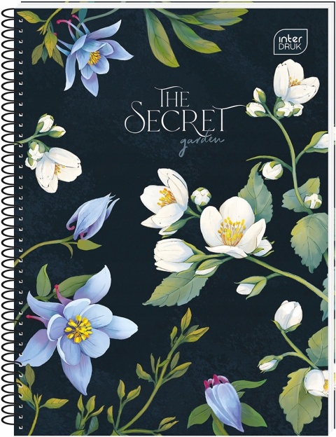 Kołozeszyt A5 100 kartek, kratka z marginesem 70g Hybrid Fiori INTERDRUK