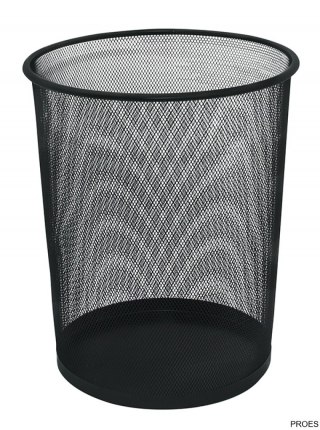 Kosz na pap.met.czarny Q-CONNECT KF00871 19L