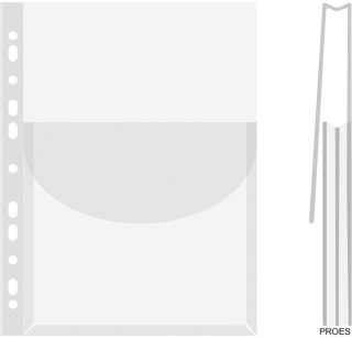 Koszulka na katalog z klapką DONAU A4 krystal 170mic 1775001PL-00