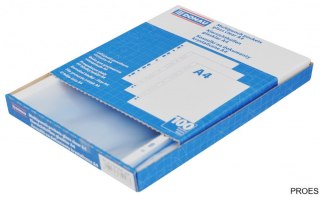 Koszulki na dokumenty A4 PP krystaliczne 45mikr. 100szt. DONAU 1765100PL-00B