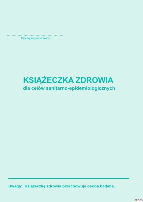 Książeczka zdrowia, A6 16 stron, 10-530-5 DOTTS