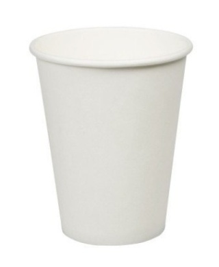 Kubek papierowy biały 250ml (50szt) 27250
