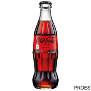 Napój COCA COLA ZERO 0.25L butelka szklana 24szt. + skrzynka