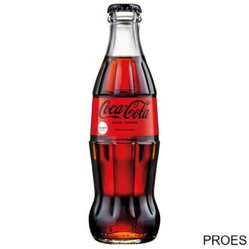 Napój COCA COLA ZERO 0.25L butelka szklana 24szt. + skrzynka