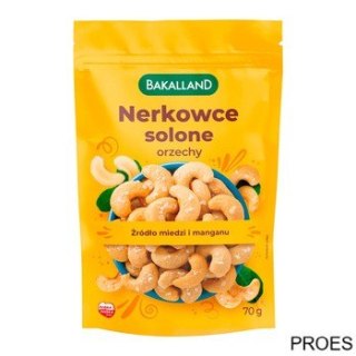 Orzechy nerkowca solone 70g BAKALLAND