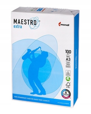 Papier A3 100g MAESTRO EXTRA 500ark 9457B10B