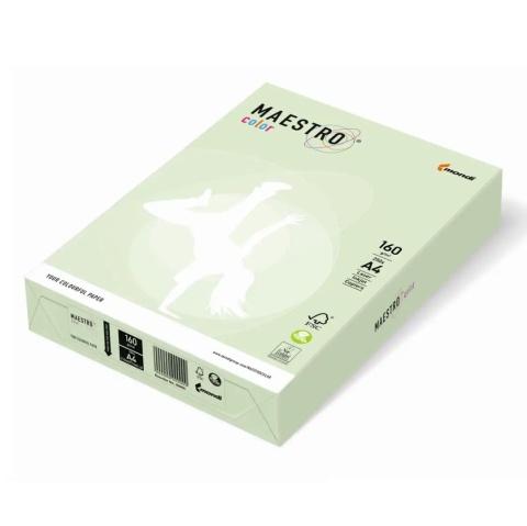 Papier A4 160g j.zieleń.250a GN27 MAESTRO COLOR pastel