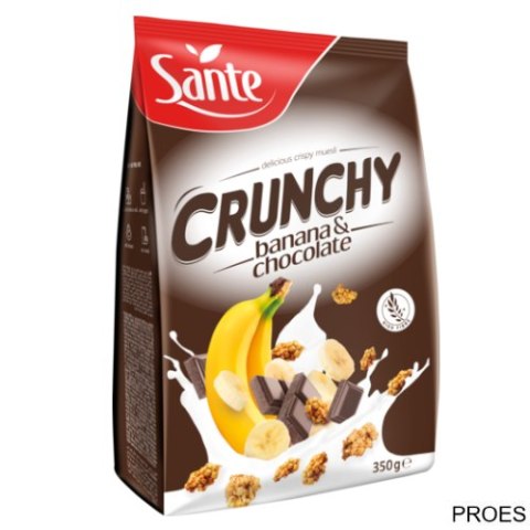Płatki bananowe Crunchy 350g SANTE Płatki bananowe Crunchy 350g SANTE