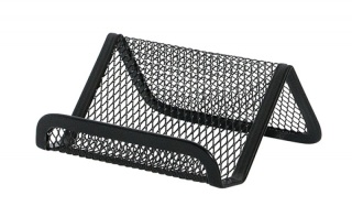 Stojak na wizytówki siatka 95x75x45 czarny KF04728