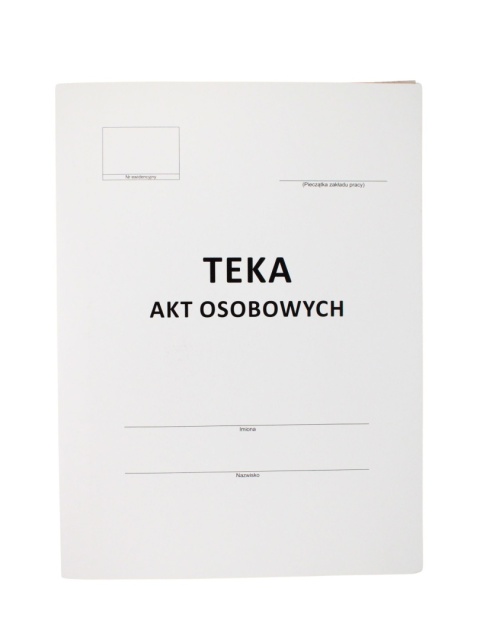 Teczka do akt osobowych A4 KIEL-TECH 350g, przekładki ABCDE