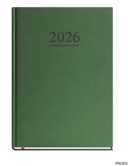 Terminarz Klasyczny B5 2026 - ciemno zielony Michalczyk i Prokop T-221V-Z2