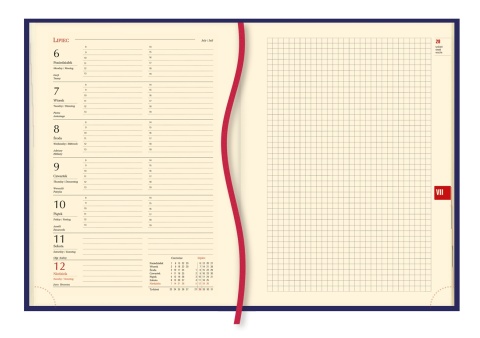Terminarz Klasyczny B5 2026 - granatowy Michalczyk i Prokop T-221V-G