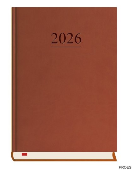 Terminarz Menadżera A5 2026 - ciemno brązowy Michalczyk i Prokop T-203V-S2