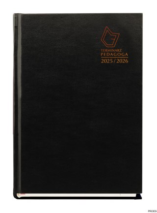 Terminarz PEDAGOGA 2026/2026 CZARNY A5 T-150V-V Michalczyk i Prokop