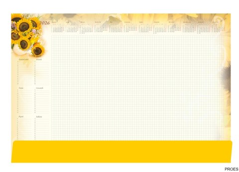Terminarz -Planer A2 z listwą 2026 Słoneczniki Michalczyk i Prokop T-1-A2-5 Terminarz -Planer A2 z listwą 2026 Słoneczniki Michalczyk i Prokop T-1-A2-5