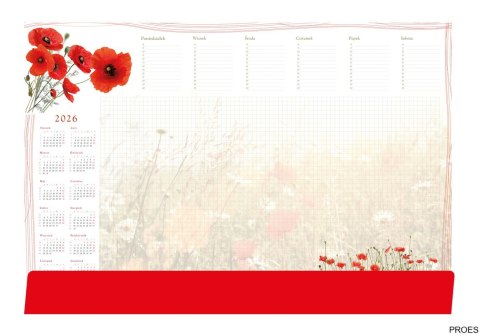 Terminarz-Planer B3 z listwą 2026Maki Michalczyk i Prokop T-2-B3-4