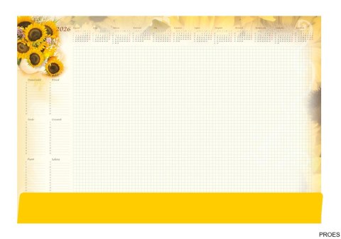 Terminarz-Planer B3 z listwą 2026Słoneczniki Michalczyk i Prokop T-2-B3-3