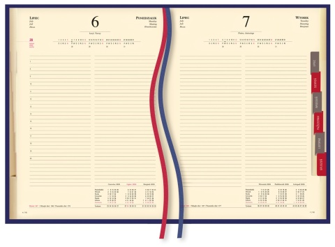 Terminarz Stacjonarny A4 2026 - granatowy Michalczyk i Prokop T-229V-G
