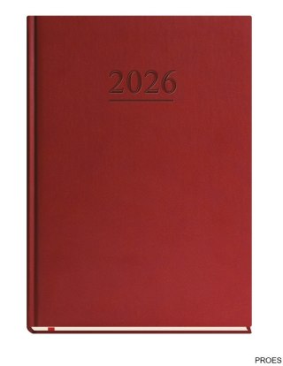 Terminarz Uniwersalny A4 2026 - bordowy Michalczyk i Prokop T-218V-B