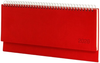 Terminarz leżący Vivella KB047VB czerwony 2026 WOKÓŁ NAS