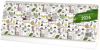 Terminarz stojący tygodniowy KB039B mix 2026 WOKÓŁ NAS