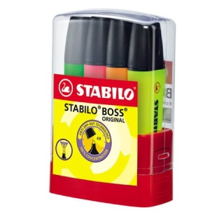 Zakreślacz BOSSPARADE 70 kpl. 4szt. na p 7004-4 STABILO
