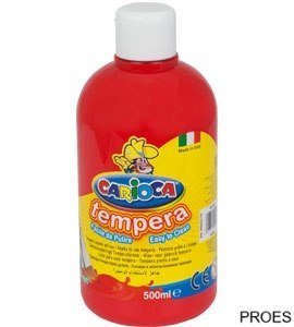 Farba tempera 500 ml, czerwona CARIOCA 170-2359/170-2650