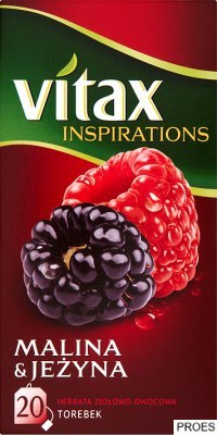 Herbata VITAX INSPIRATIONS MALINA&JEŻYNA 20t*2g zawieszka