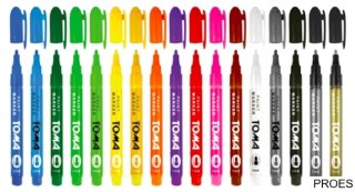 Marker olejowy,cienka fibrowa końcówka 1,5mm, zielony TO-441 Toma