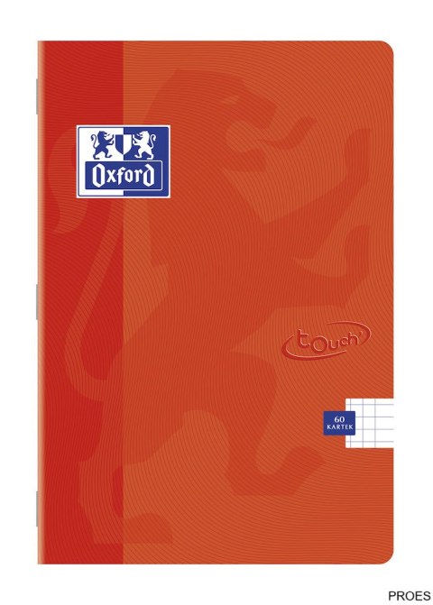 Zeszyt A5 32k, linia z marginesem, OXFORD, TOUCH 400074875