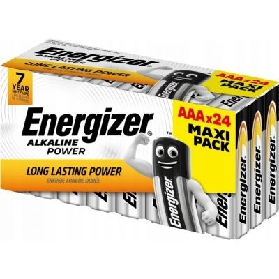 Bateria ENERGIZER Alkaline Power, AAA, LR03, 1,5V, 24szt., EN-414677