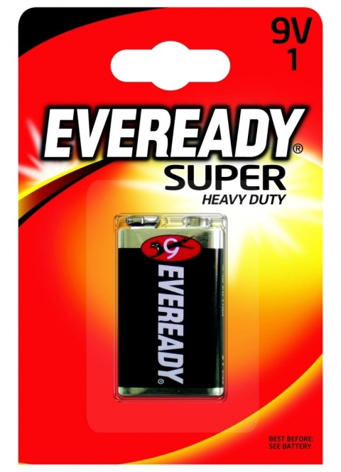 Bateria EVEREADY Super Heavy Duty, E, 6F22,9V, EN-227543