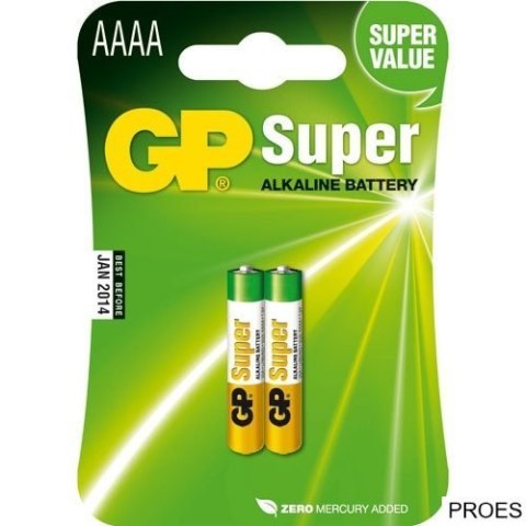 Bateria alkaliczna GP Super AAAA / LR8D425 1.5V GPPCA025A015