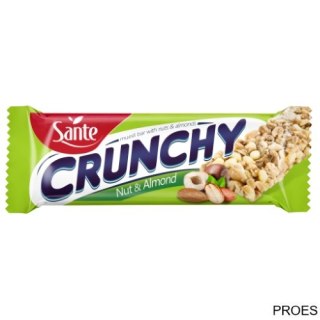 Baton musli Crunchy z orzechami i migdałami 35g SANTE
